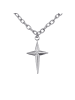 Steel_Art Halskette mit Kreuz Alma silberfarben in silberfarben poliert