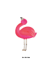 Mr. & Mrs. Panda Isolierflasche Flamingo Stolz ohne Spruch in Weiß
