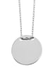 Adeliás Unisex Halskette mit Anhänger – Münze aus 925 Silber in silber