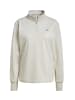 adidas Sweatshirt TF WARM 14Z TP ALUMIN in Creme-Weiß