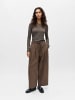 Object Wide Leg Hose in Seal Brown