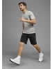 OCEAN SPORTSWEAR Funktionsshirt in grau-melange/ schwarz