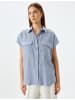 KOTON SHIRTS SS in Blau Gestreift