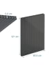 relaxdays 10 x Doppelstegplatten in Anthrazit - 4 mm