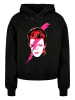 F4NT4STIC Organic Oversized Hoody David Bowie Aladdin Sane in schwarz