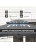 Outsunny Grillpavillon 243L x 148B x 248H cm Dunkelgrau