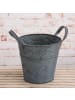 AltoBelli Blumentopf SECCHIO Metall Eimer mit 2 Henkeln 15x16 cm