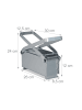 relaxdays Papierbrikettpresse in Silber