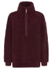 Laura Scott Fleecepullover in bordeaux