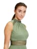 Vera Mont Cocktailkleid mit Spitzeneinsatz in Autumn Green