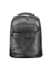 Piquadro Schwarz Leder Herren Rucksack