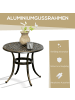 Outsunny Balkontisch in Bronze 60L x 60B x 52,5H cm
