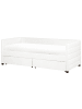 Beliani Einzelbett MARRAY in Weiß - (W) 98 x (H) 71 x (L) 214 cm