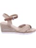 Tom Tailor Keilsandalette in beige