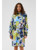 CULTURE Kleid CUjustine A-shape in Green/Blue Abstract