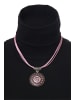 collezione alessandro Kurze Kette " Jet " in rosa