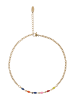 IZIA Women Hoop Earrings in Gold Multicolor