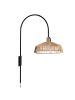 Beliani Wandleuchten NOSARA in Naturfarben/Schwarz - (W) 60 x (H) 100 x (L) 38 cm