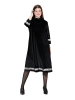 Ulla Popken Midikleid in dunkler flieder