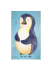 Mr. & Mrs. Panda Frotteehandtuch Pinguin Diät ohne Spruch in Eisblau