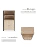 tectake Highboard Doncaster mit höhenverstellbaren Füßen, 60 x 38 x 125 cm, Industrial H