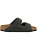 Birkenstock Pantolette Arizona geöltes Nubukleder schmal in gruen