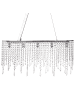 Beliani Pendelleuchten CALVELLE in Silber - (W) 65 x (H) 120 x (L) 20 cm