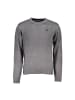 GianMarco Venturi Grauer Baumwoll-Pullover