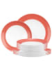 Seltmann Weiden 12er Set Tafelservice Liberty Pure Colors in Flamingo Red