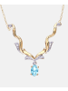 Diamant L'éternel Halskette aus 375 Gelbgold mit Diamant mit Topas