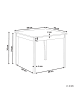 Beliani Esszimmertisch BATTERSBY in Weiß/Braun - (W) 80 x (H) 76 x (L) 80 cm