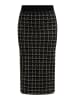 faina Damen Strickrock in schwarz