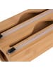 relaxdays Folienspender in Natur - 2 Rollen