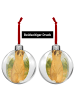 Mr. & Mrs. Panda Weihnachtsanhänger Erdmännchen Design ohne Spruch in Weiß