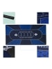 relaxdays Pokermatte in Blau - 120 x 60 cm