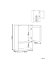Beliani Badezimmerschrank ROSELL in Naturfarben/Braun - (W) 40 x (H) 60 x (L) 19 cm