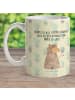 Mr. & Mrs. Panda Kaffeetasse Alpaka Fahne mit Spruch in Kaktus Grün