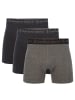 Bamboo Basics Boxershort 3er Pack in Schwarz/Schwarz/Grau