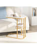 SoBuy Beistelltisch in Gold - (B)50 x (H)58 x (T)30cm