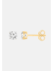 Ethische Diamanten Ohrringe aus 375 Gelbgold mit Lab Grown Diamant