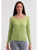 CASH-MERE.CH Recycelter Rundhals Pullover in Grün