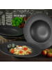 CreaTable 4 er-Set 21822 Schiefer Teller Set in Schwarz