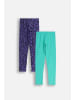MOKIDA 2er-Pack Leggings mit langen Hosenbeinen in bunt