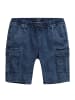 Men Plus Bermuda in dark blue denim