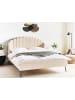 Beliani Doppelbett AMBILLOU in Beige/Schwarz - (W) 177 x (H) 126 x (L) 214 cm