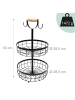 relaxdays Obstkorb Etagere in Schwarz