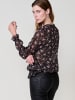 KOROSHI Printed long sleeve blouse for women in SCHWARZ