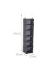 relaxdays Kleiderschrank-Hängeregal in Grau - (B)30 x (H)139 x (T)30 cm