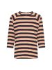 Camel Active 3/4-Arm T-Shirt mit Streifenmuster in Karamell