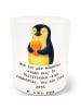 Mr. & Mrs. Panda Kerzenhalter Pinguin Frühling Pommes mit Spruch in Transparent